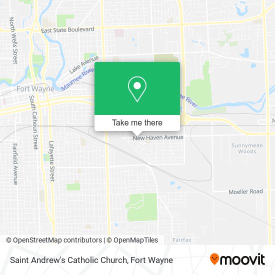 Saint Andrew's Catholic Church map