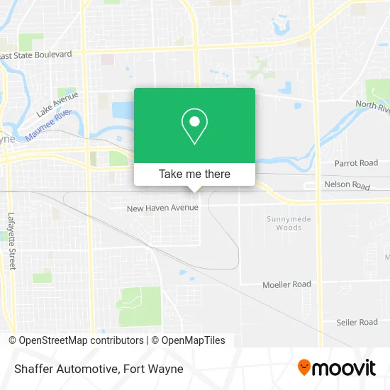 Shaffer Automotive map