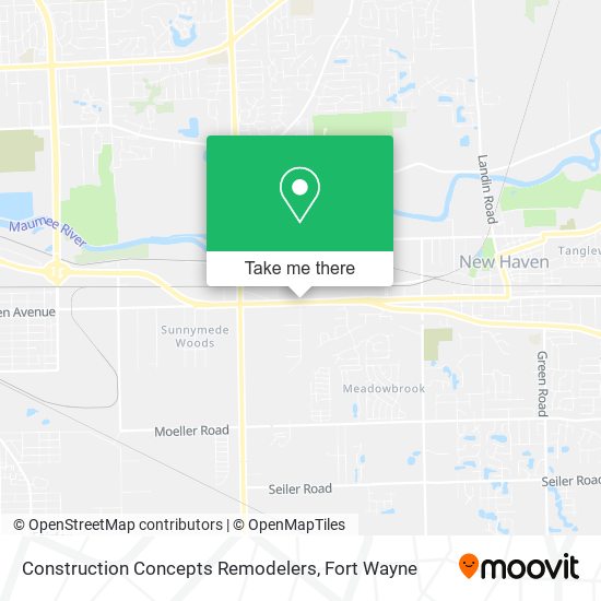 Mapa de Construction Concepts Remodelers