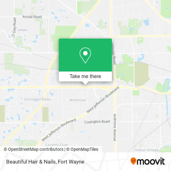 Mapa de Beautiful Hair & Nails
