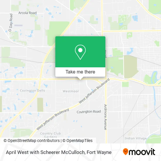 Mapa de April West with Scheerer McCulloch