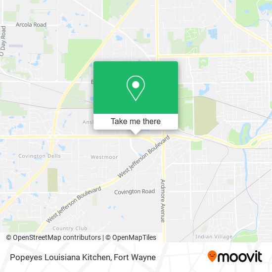 Popeyes Louisiana Kitchen map