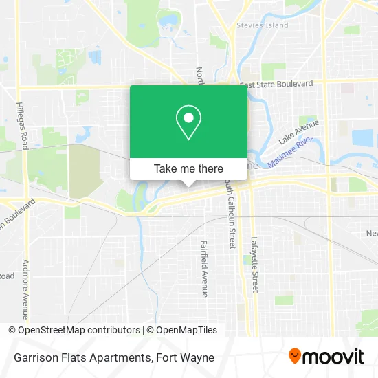 Mapa de Garrison Flats Apartments