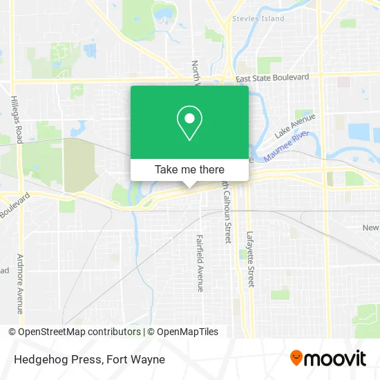 Mapa de Hedgehog Press
