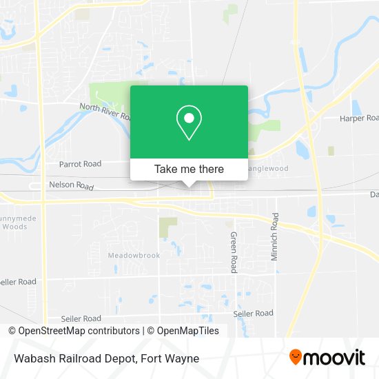 Wabash Railroad Depot map
