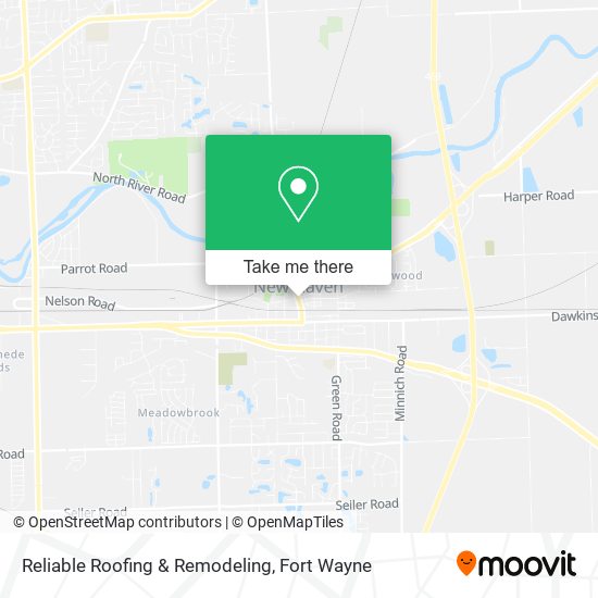 Reliable Roofing & Remodeling map