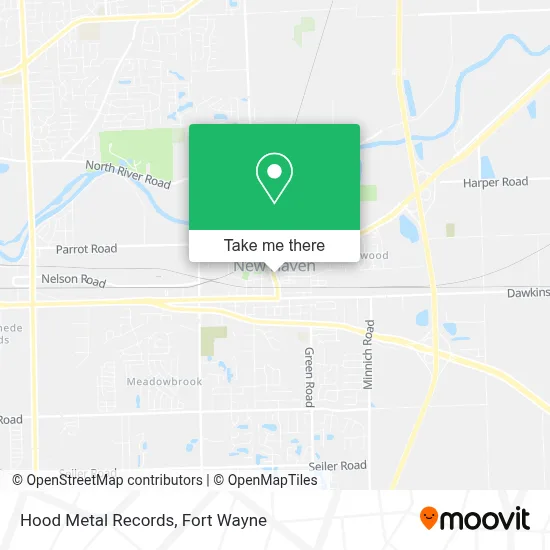 Hood Metal Records map
