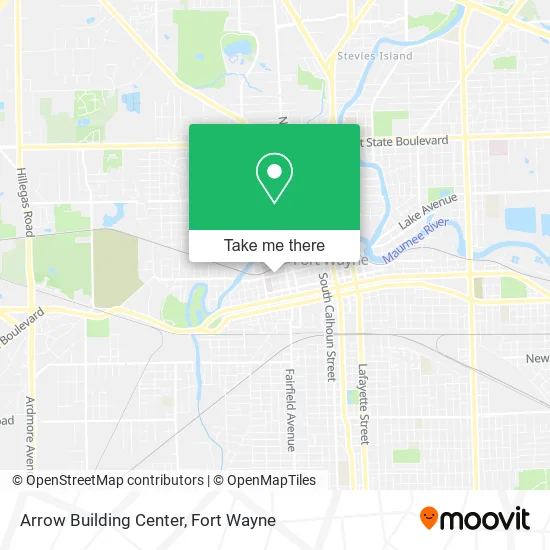 Arrow Building Center map