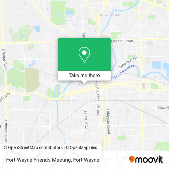 Fort Wayne Friends Meeting map