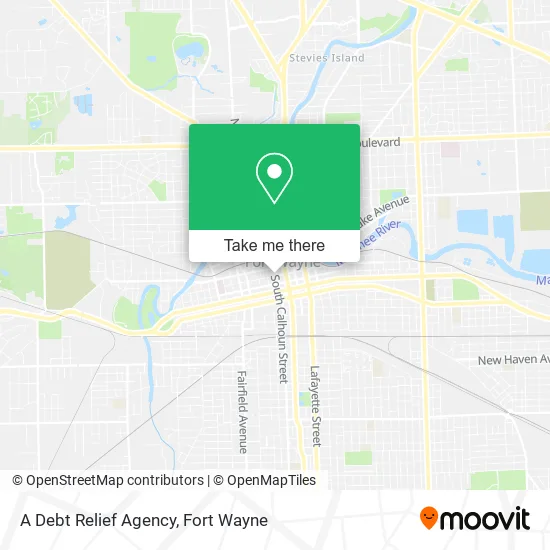 A Debt Relief Agency map