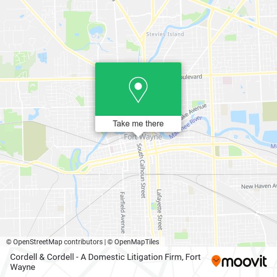 Mapa de Cordell & Cordell - A Domestic Litigation Firm