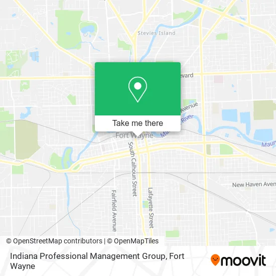 Indiana Professional Management Group map