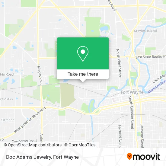 Mapa de Doc Adams Jewelry