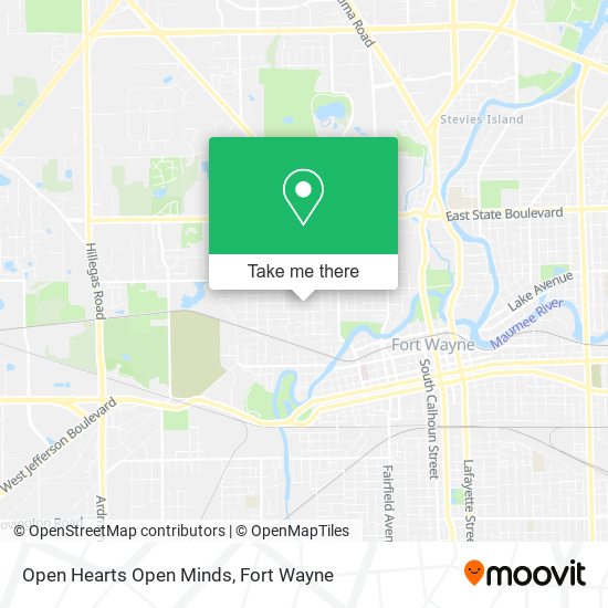 Open Hearts Open Minds map