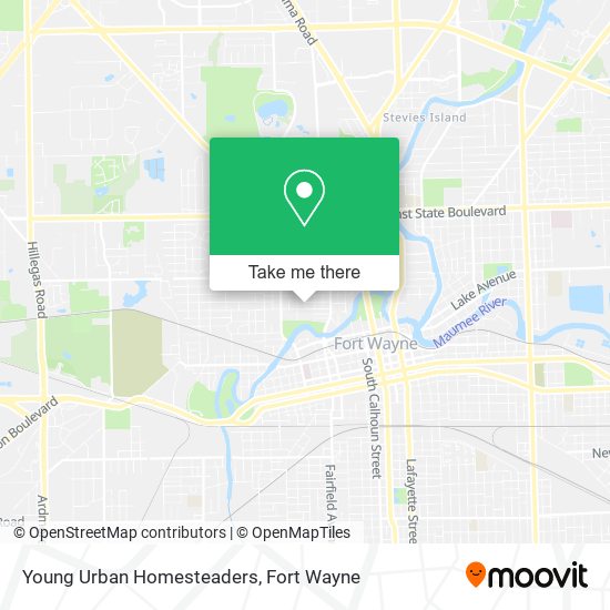 Young Urban Homesteaders map