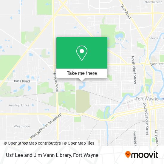 Mapa de Usf Lee and Jim Vann Library