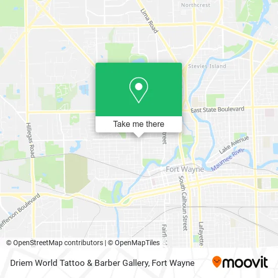 Mapa de Driem World Tattoo & Barber Gallery