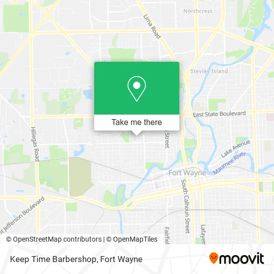 Mapa de Keep Time Barbershop