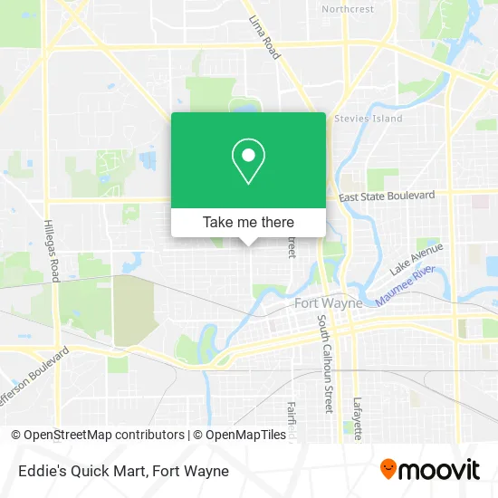 Mapa de Eddie's Quick Mart