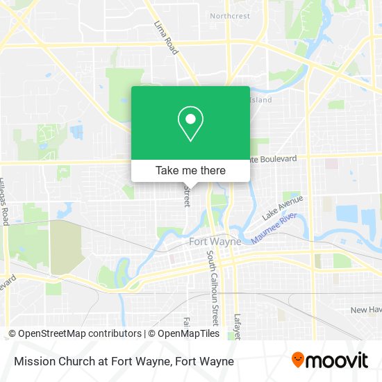 Mapa de Mission Church at Fort Wayne