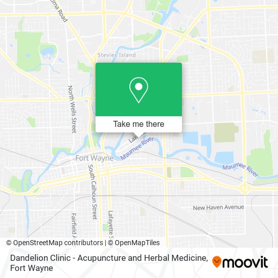 Dandelion Clinic - Acupuncture and Herbal Medicine map