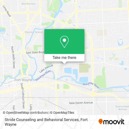 Stride Counseling and Behavioral Services map