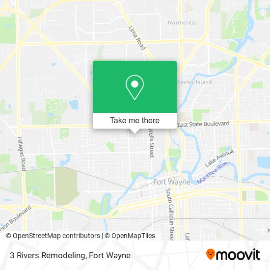 Mapa de 3 Rivers Remodeling