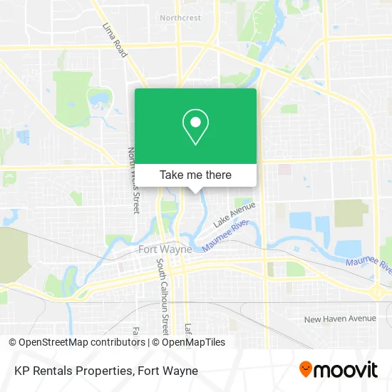 KP Rentals Properties map