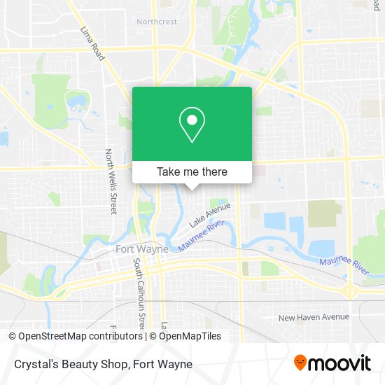 Crystal's Beauty Shop map