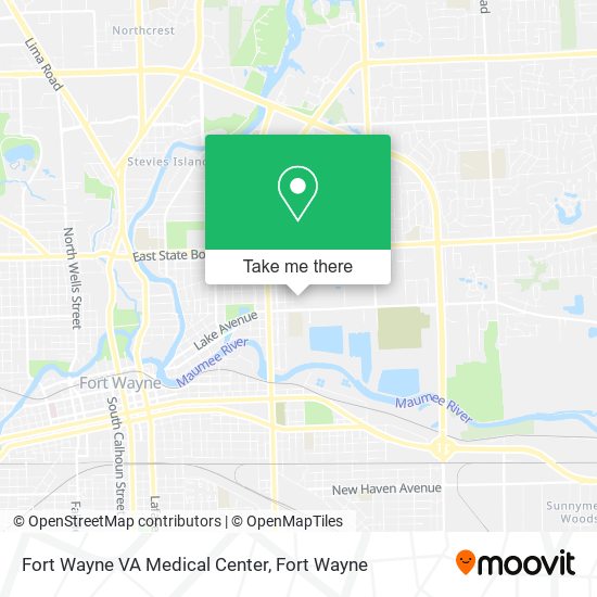 Mapa de Fort Wayne VA Medical Center