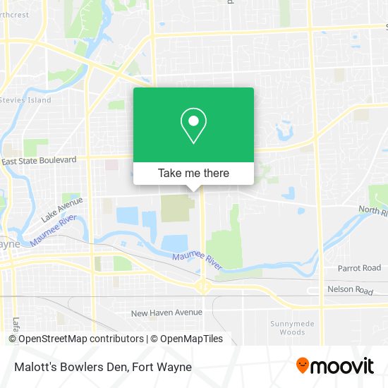 Malott's Bowlers Den map