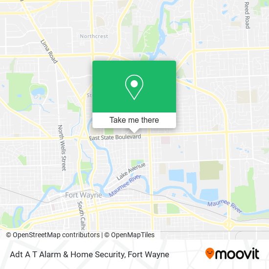 Adt A T Alarm & Home Security map