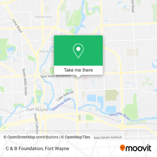 C & B Foundation map