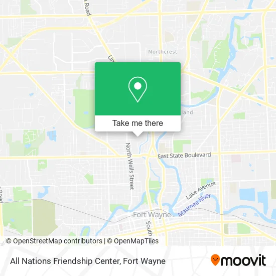 Mapa de All Nations Friendship Center