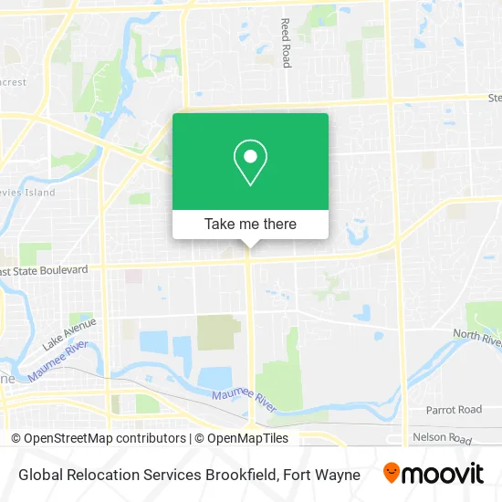 Mapa de Global Relocation Services Brookfield