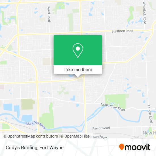 Cody's Roofing map