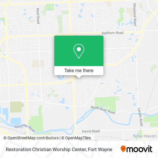 Restoration Christian Worship Center map