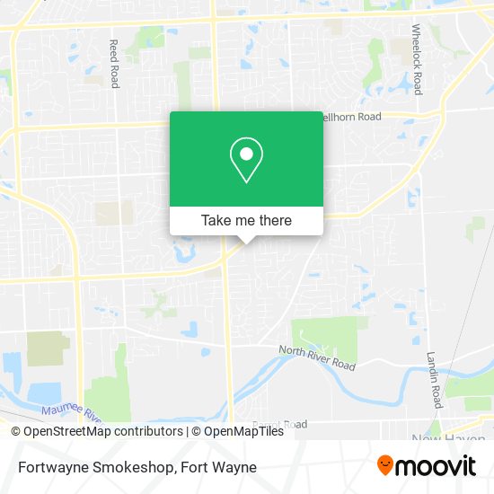 Fortwayne Smokeshop map