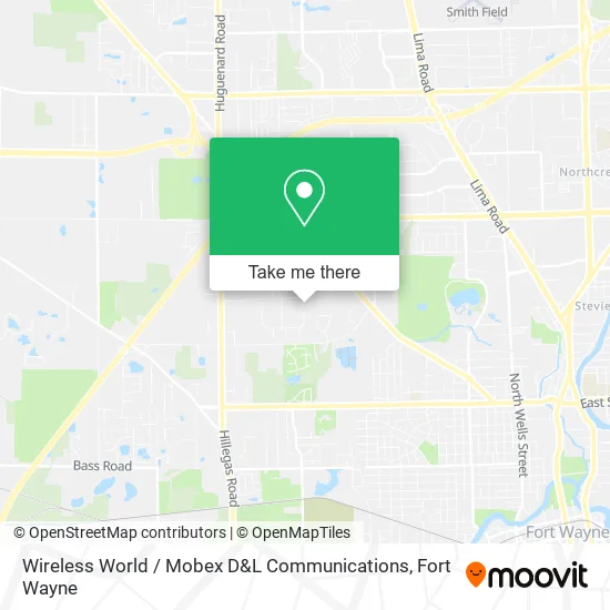 Mapa de Wireless World / Mobex D&L Communications
