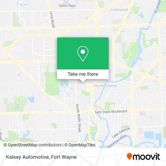Mapa de Kelsey Automotive