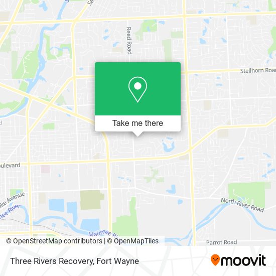 Mapa de Three Rivers Recovery