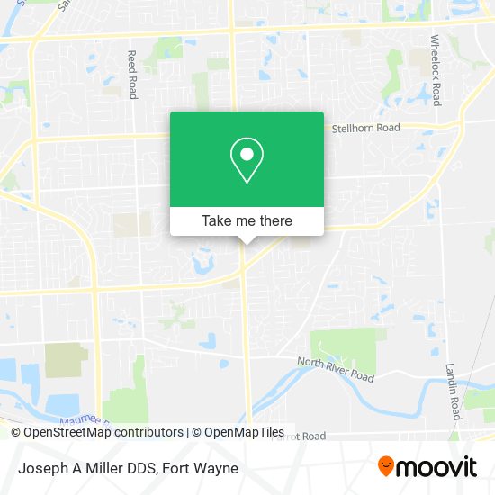Joseph A Miller DDS map