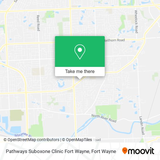 Pathways Suboxone Clinic Fort Wayne map