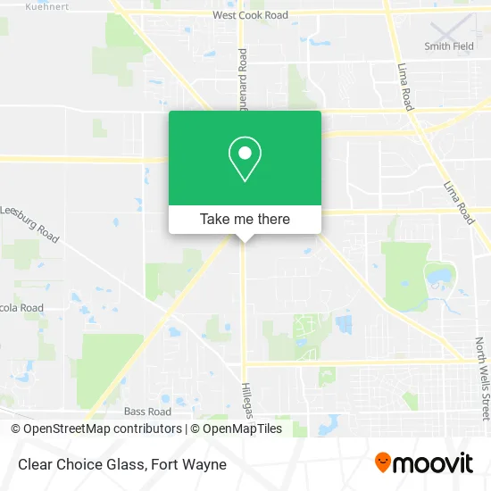 Mapa de Clear Choice Glass