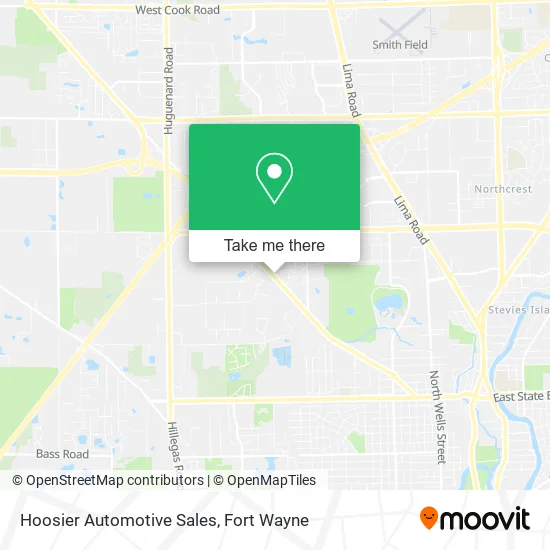 Mapa de Hoosier Automotive Sales