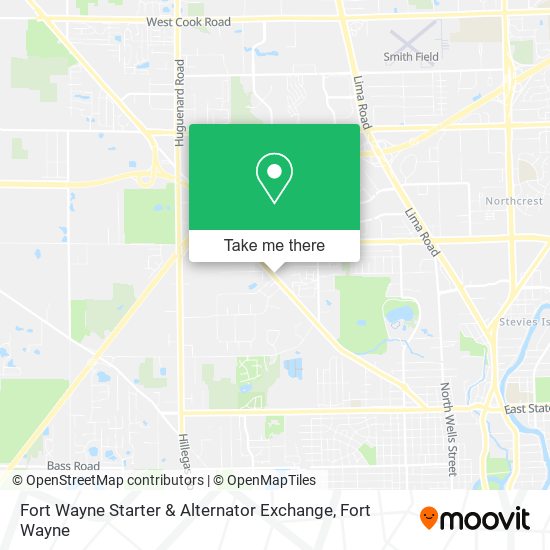 Fort Wayne Starter & Alternator Exchange map