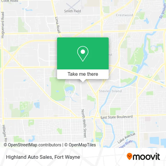 Highland Auto Sales map