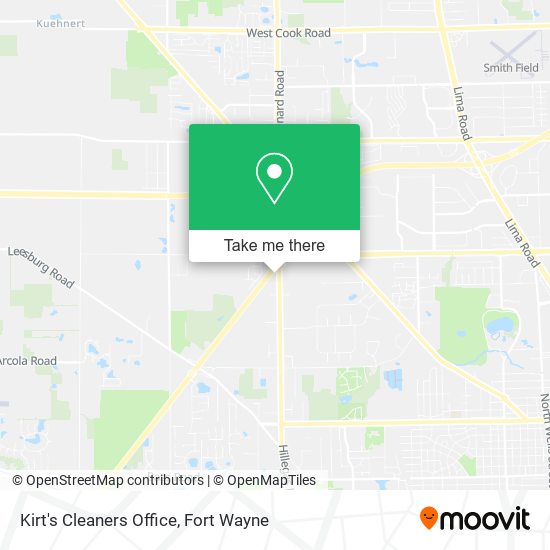 Kirt's Cleaners Office map