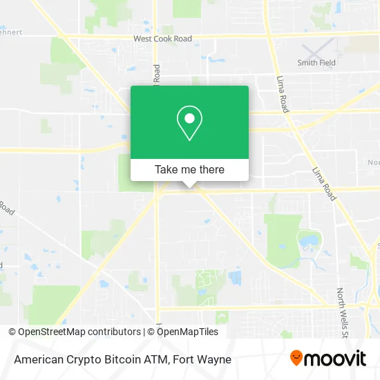 American Crypto Bitcoin ATM map