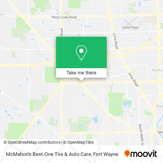 McMahon's Best-One Tire & Auto Care map